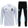 Argentine Sweat d'Entraînement Quarter-Zip 2023-24 Blanche Pour Enfant